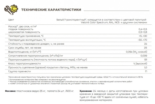 Краска фасадная Vetonit tonakrylat 0000 25кг