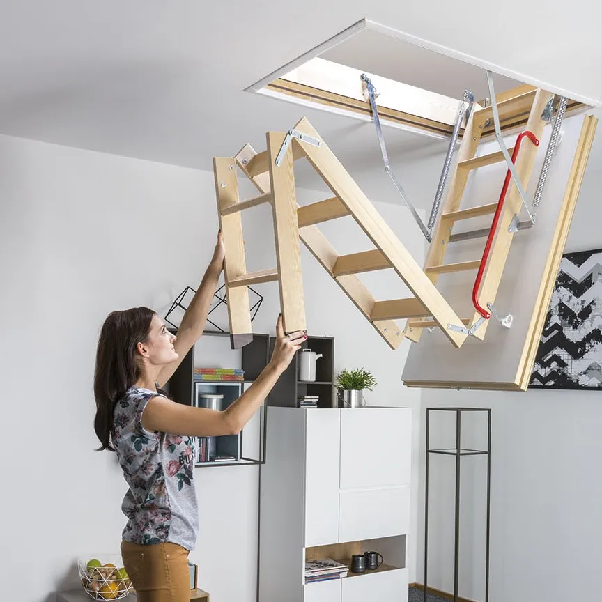 Лестница чердачная деревянная LTK Thermo Fakro, 60х120х280 см