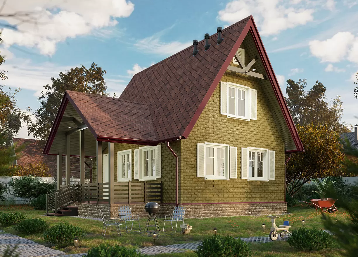 Гибкая черепица Docke PIE Premium Ницца Кофе 2,9м²/уп