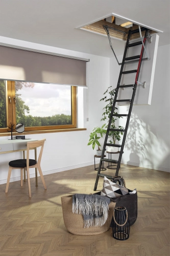 Лестница металлическая складная Fakro LMT 60х120х280 см