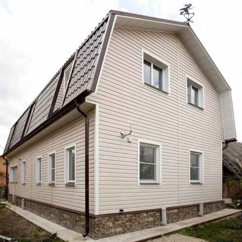 Колено стока Grand Line 125/90мм, шоколад