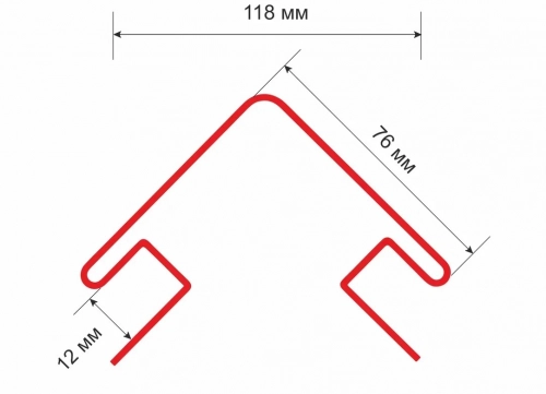 Угол наружный Технониколь ОПТИМА 75х3000 мм, Каштан