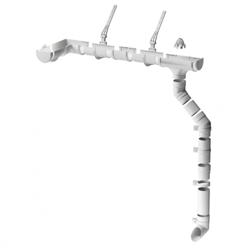 Желоб водосточный Docke Premium  3м 120/85мм, пломбир