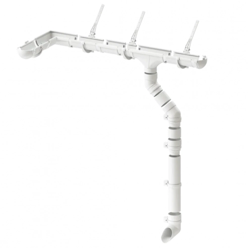 Желоб 3м Docke Lux 141/100мм, пломбир