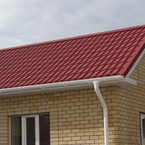 Желоб 3м Docke Lux 141/100мм, пломбир