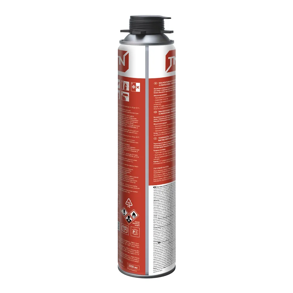 Пена монтажная Технониколь 70 Professional зимняя, 1000 мл