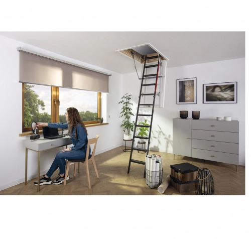 Лестница металлическая складная Fakro LMT 80х120х280 см