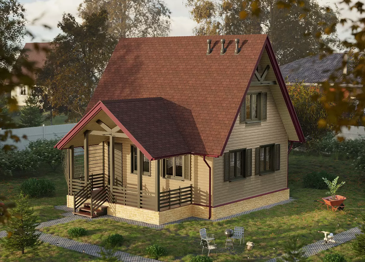 Гибкая черепица Docke PIE Standard Крона Коричневый 3,1м²/уп