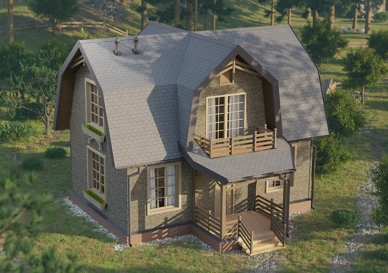 Гибкая черепица Docke PIE Standard Крона Серый 3,1м²/уп