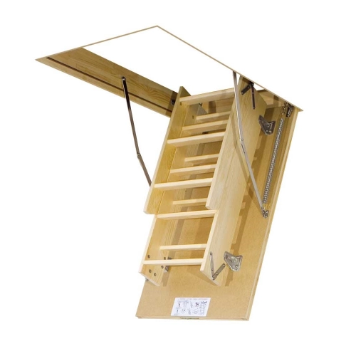 Лестница чердачная деревянная LWS Fakro, 60х120х330 см