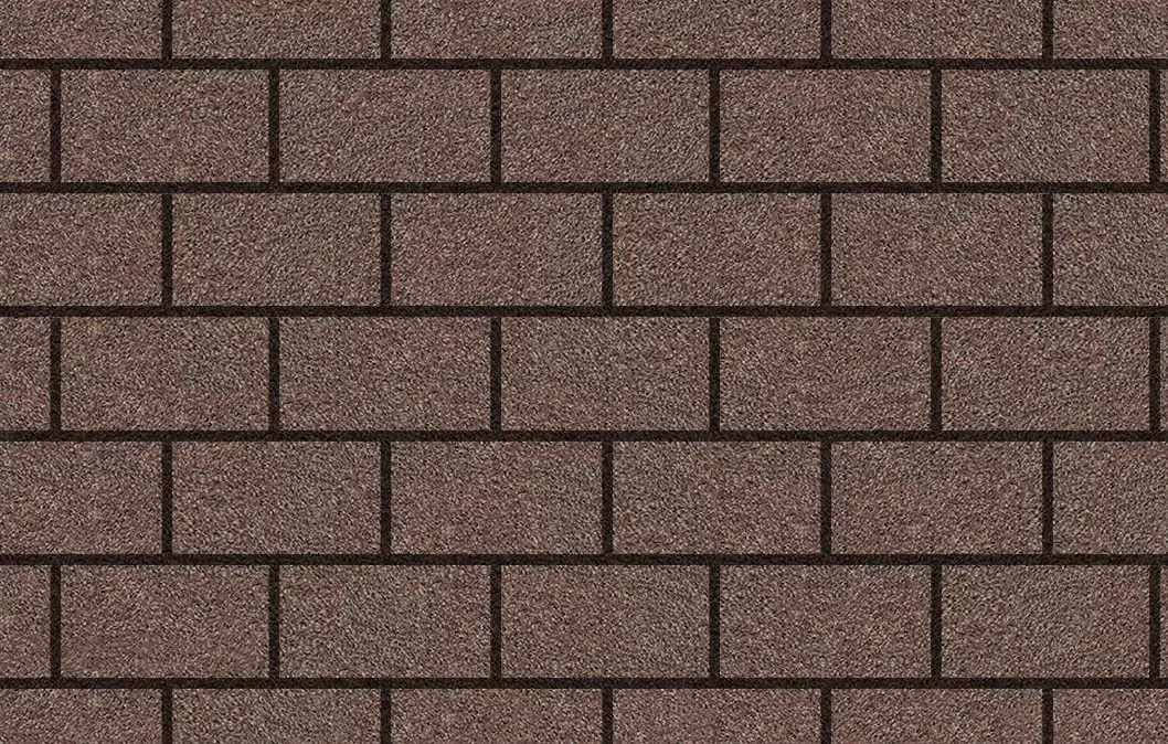Рулонная черепица ТН SHINGLAS, Кирпичная кладка, коричневая, 8 м²