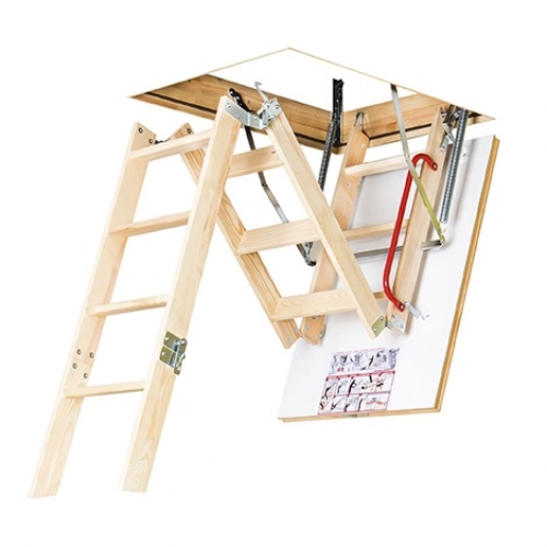 Лестница чердачная деревянная LWK Fakro, 60х120х330 см