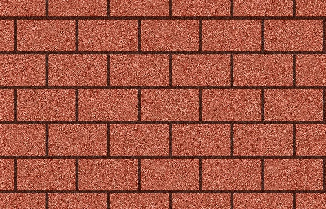 Рулонная черепица ТН SHINGLAS, Кирпичная кладка, красная, 8 м²